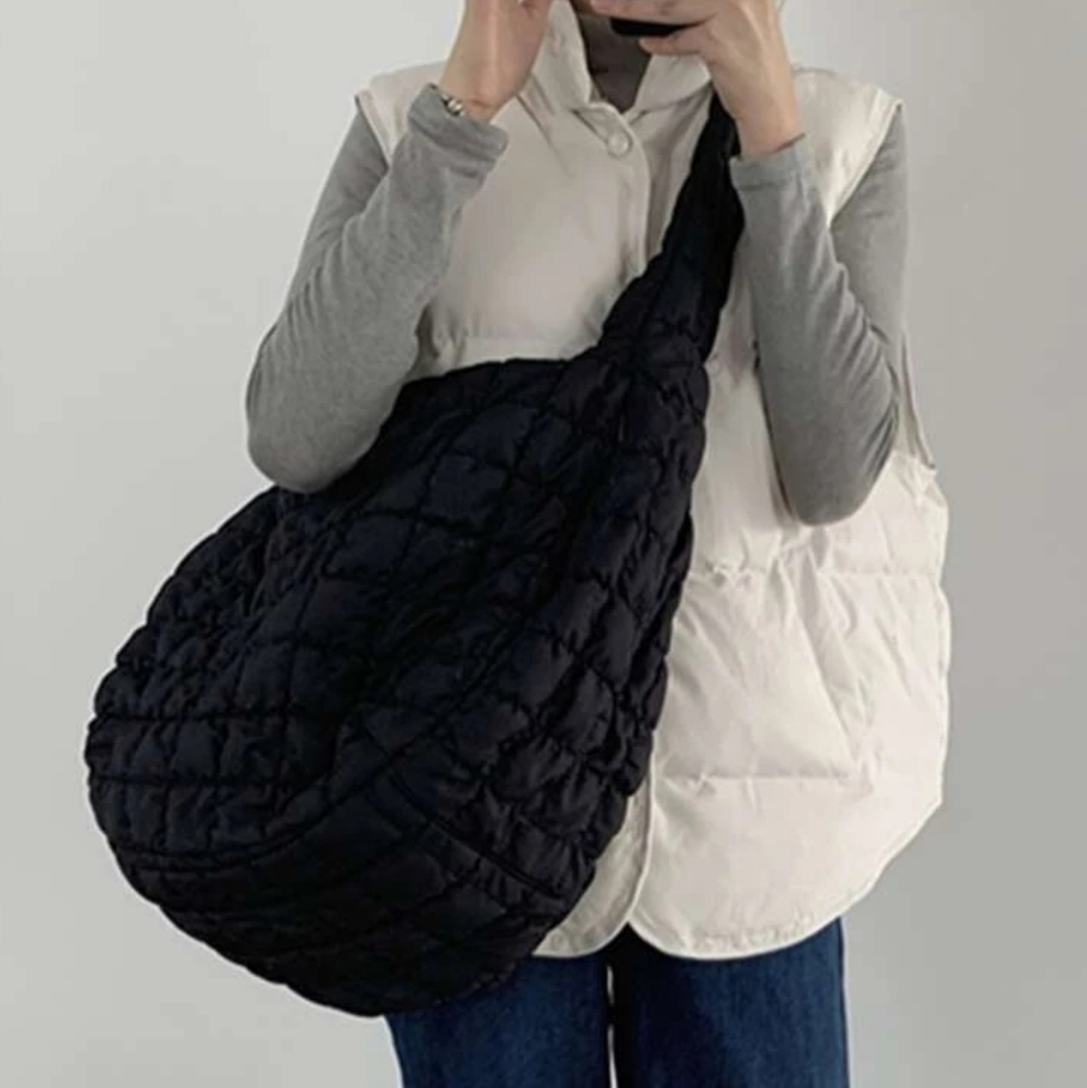 Black Ruched Bag
